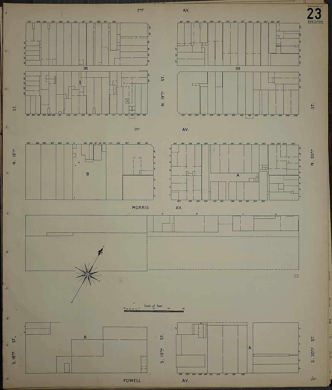 This old map of Birmingham, Jefferson County, Alabama was created by Sanborn Map Company in 1902