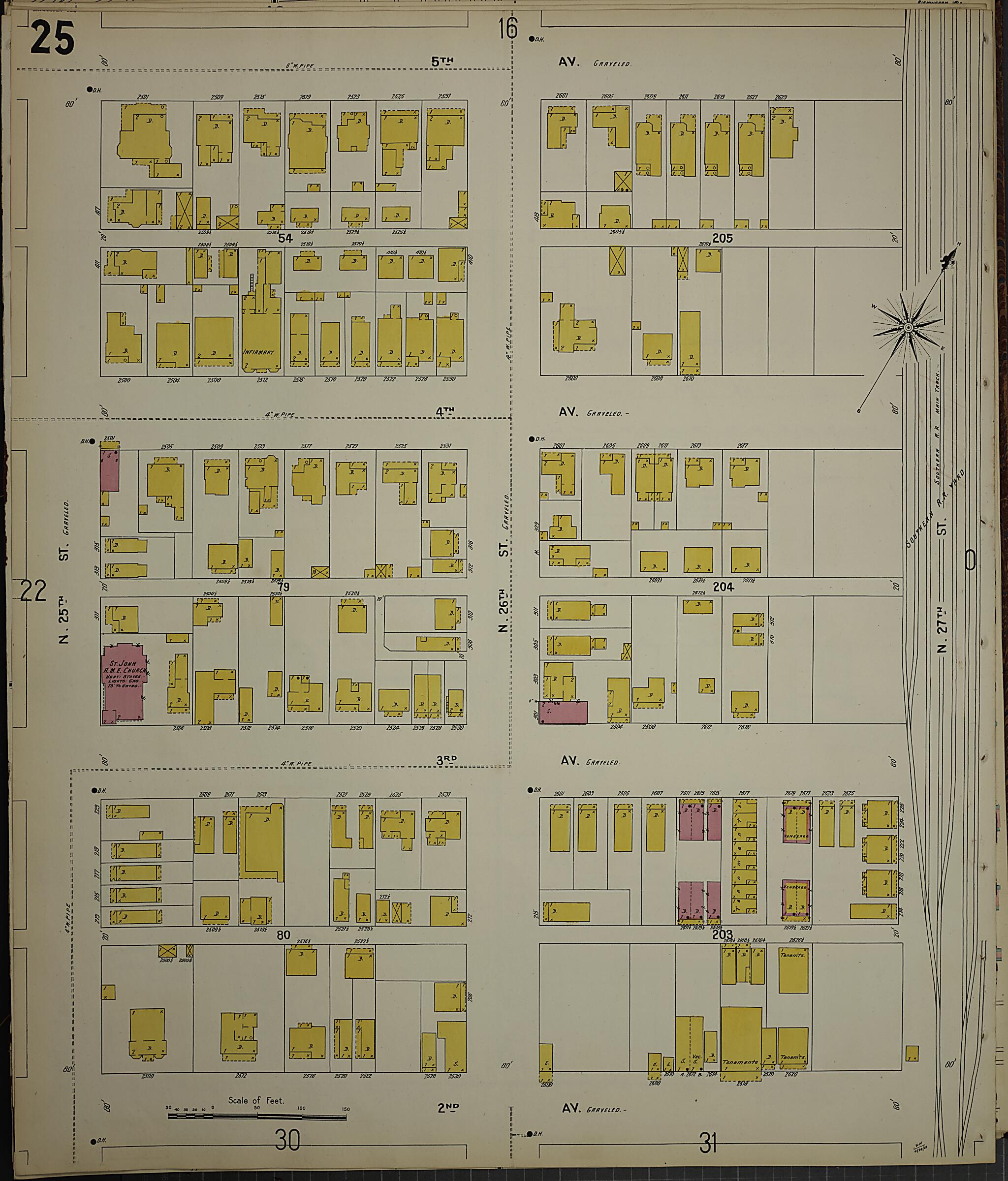 This old map of Birmingham, Jefferson County, Alabama was created by Sanborn Map Company in 1902