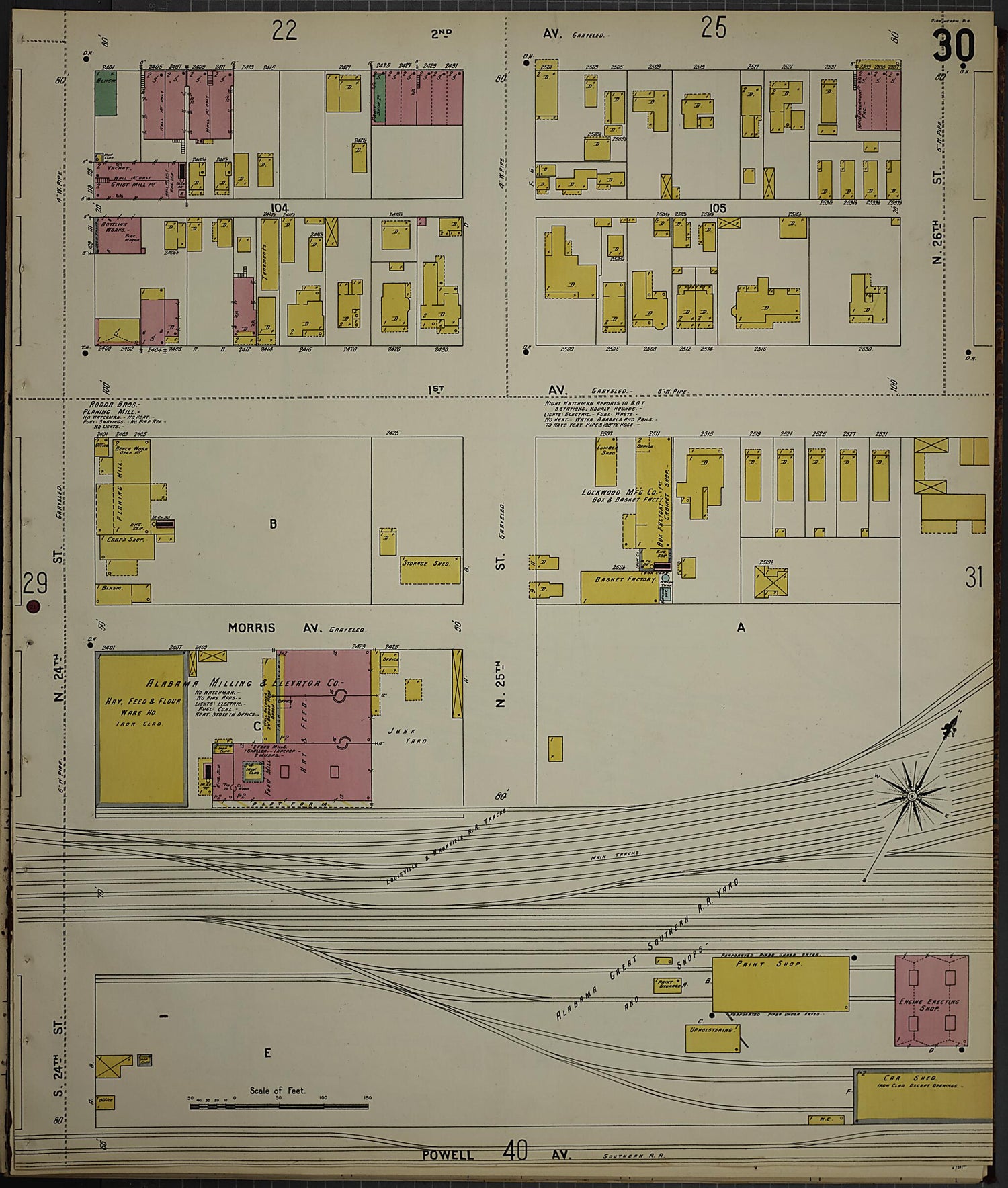 This old map of Birmingham, Jefferson County, Alabama was created by Sanborn Map Company in 1902