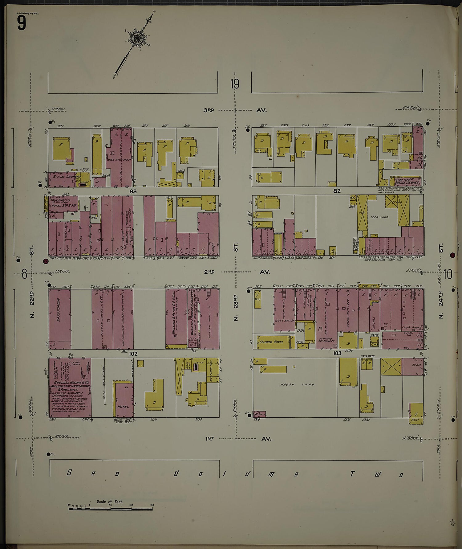 This old map of Birmingham, Jefferson County, Alabama was created by Sanborn Map Company in 1911