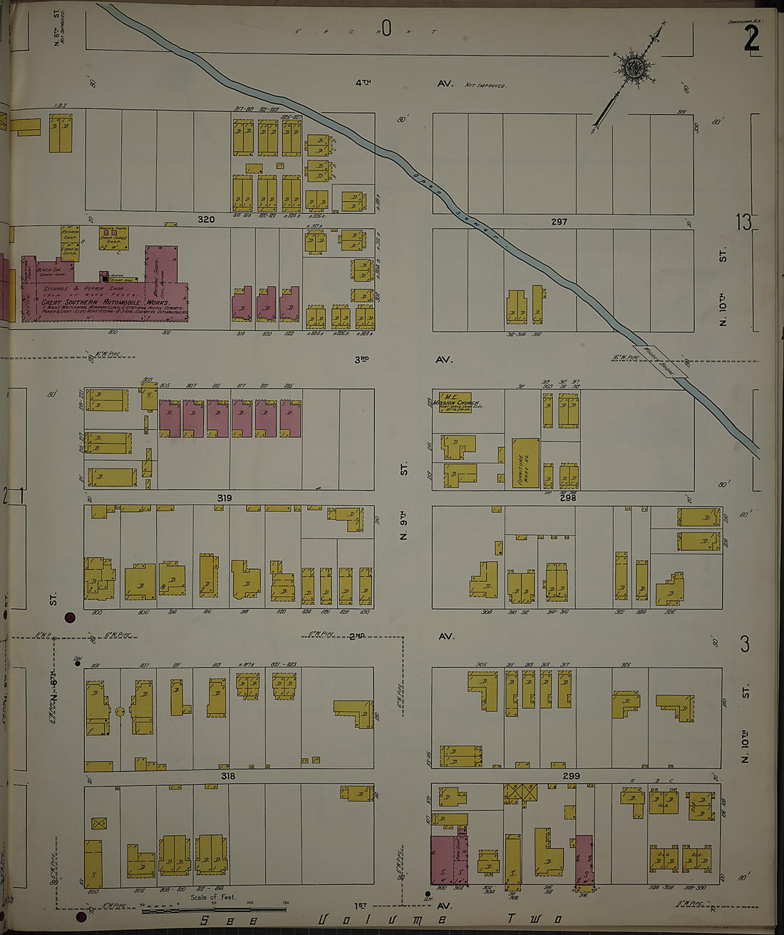 This old map of Birmingham, Jefferson County, Alabama was created by Sanborn Map Company in 1911