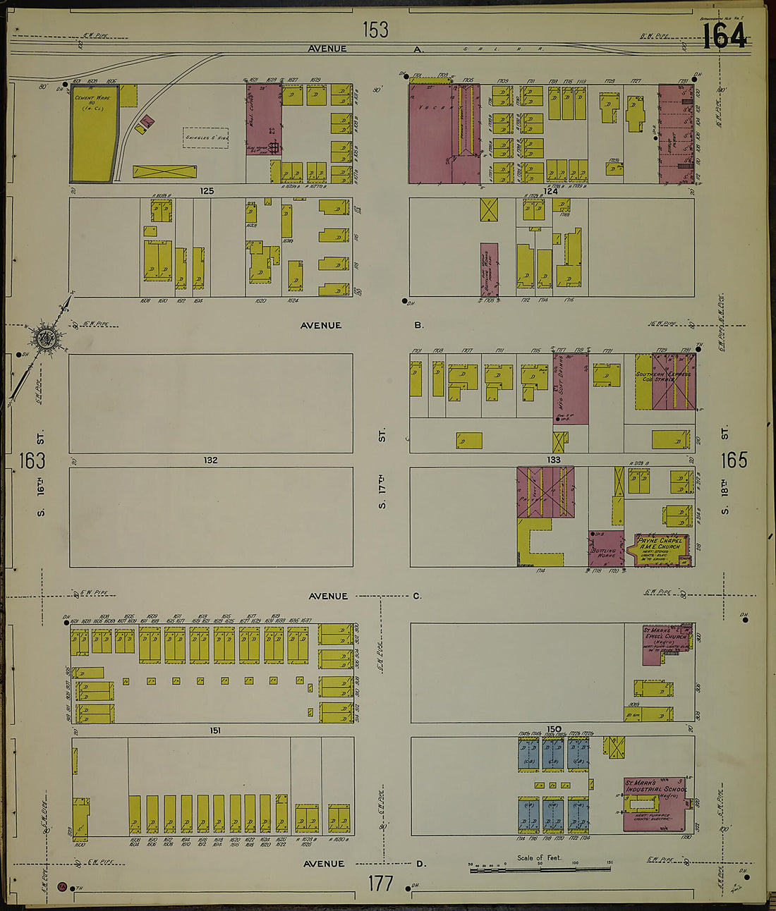 This old map of Birmingham, Jefferson County, Alabama was created by Sanborn Map Company in 1911