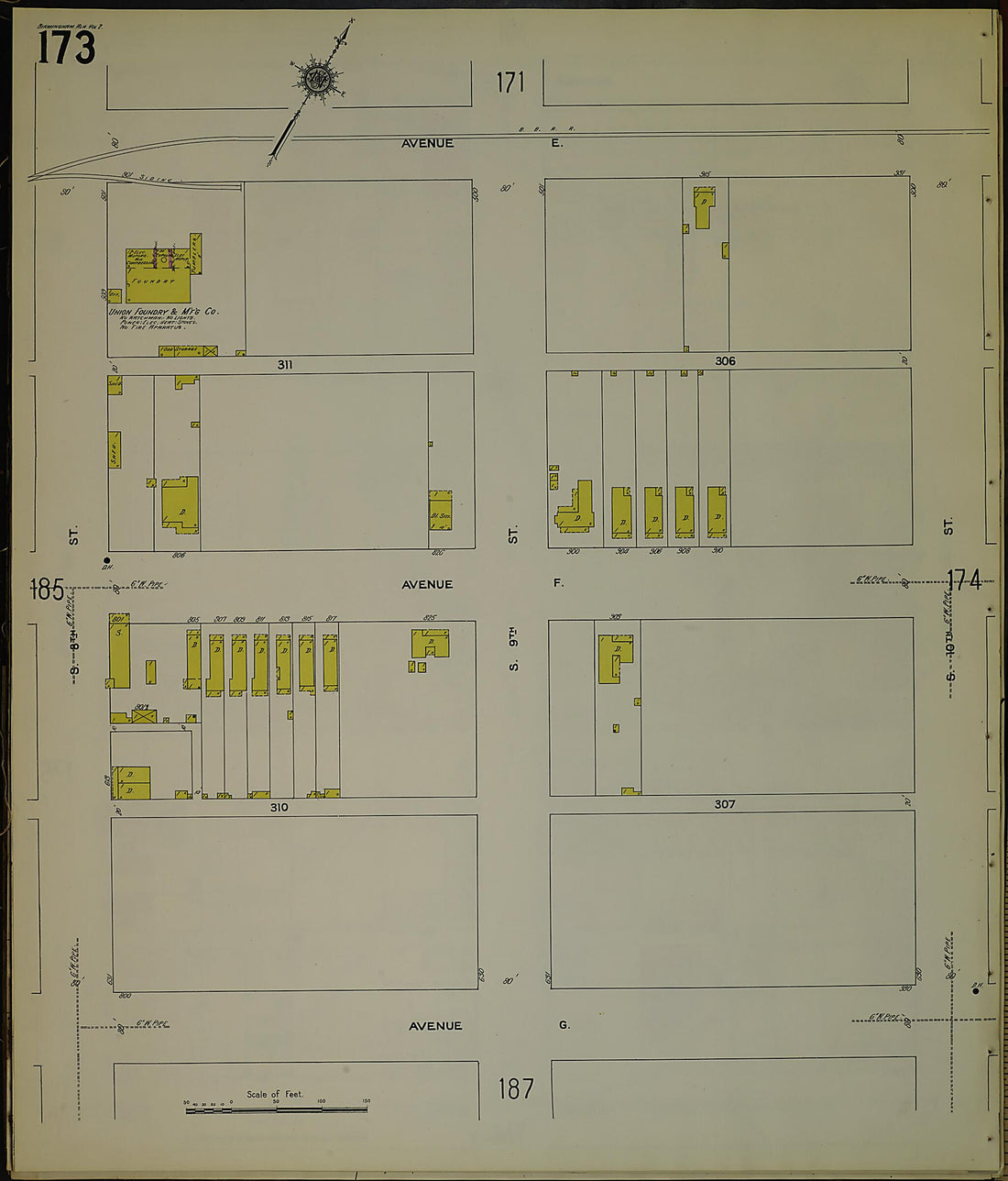 This old map of Birmingham, Jefferson County, Alabama was created by Sanborn Map Company in 1911