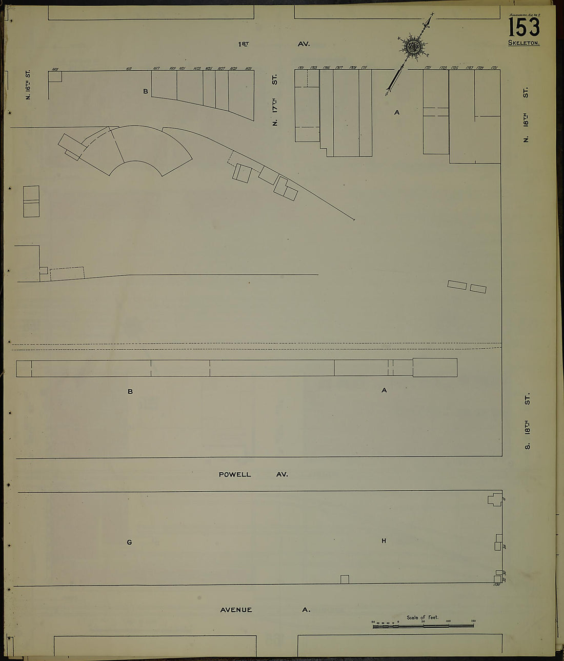 This old map of Birmingham, Jefferson County, Alabama was created by Sanborn Map Company in 1911