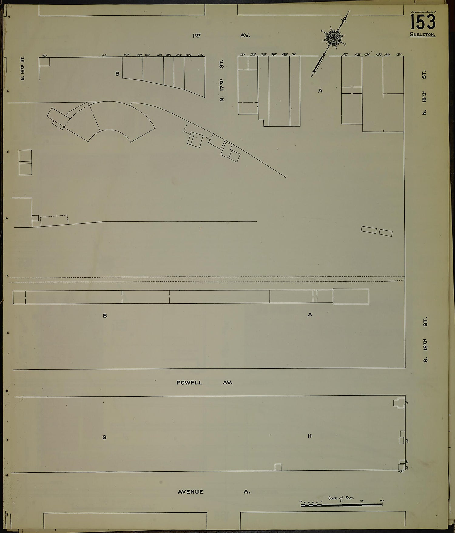 This old map of Birmingham, Jefferson County, Alabama was created by Sanborn Map Company in 1911