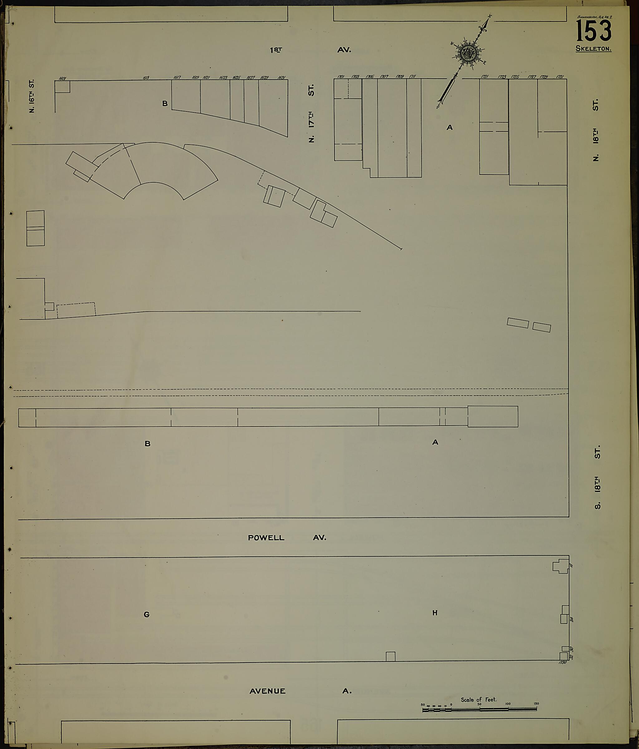 This old map of Birmingham, Jefferson County, Alabama was created by Sanborn Map Company in 1911