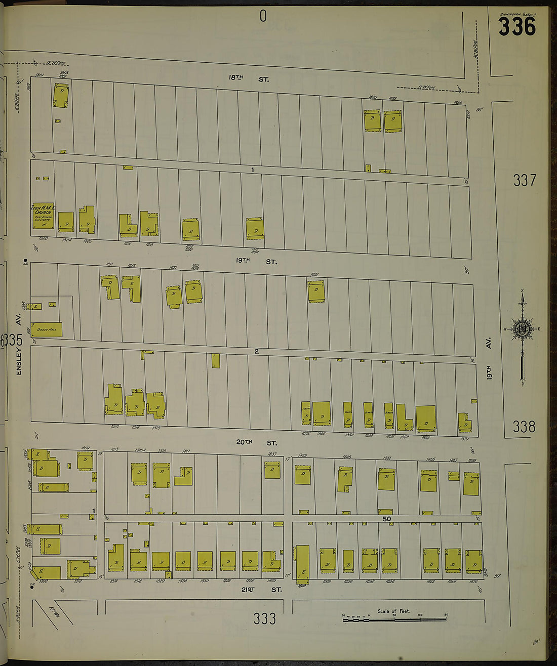 This old map of Birmingham, Jefferson County, Alabama was created by Sanborn Map Company in 1911