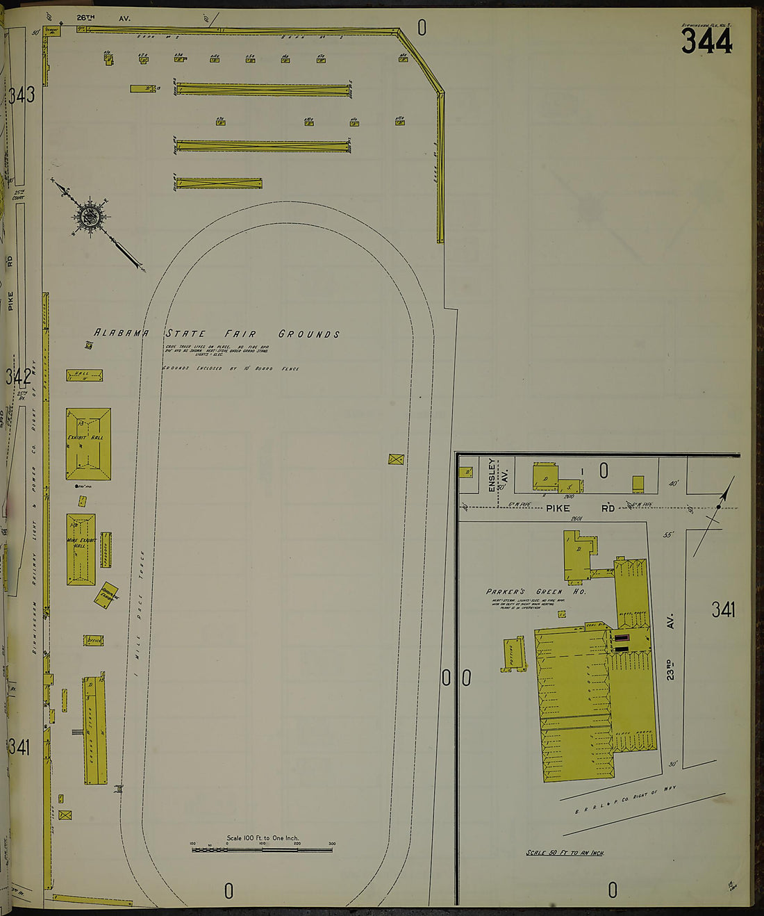 This old map of Birmingham, Jefferson County, Alabama was created by Sanborn Map Company in 1911