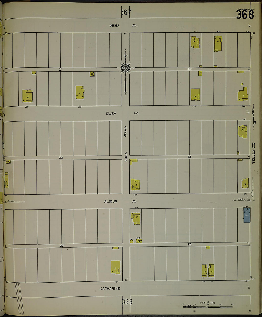 This old map of Birmingham, Jefferson County, Alabama was created by Sanborn Map Company in 1911