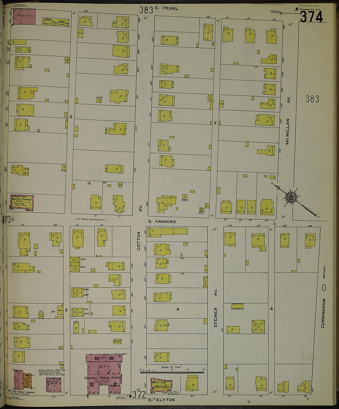 This old map of Birmingham, Jefferson County, Alabama was created by Sanborn Map Company in 1911