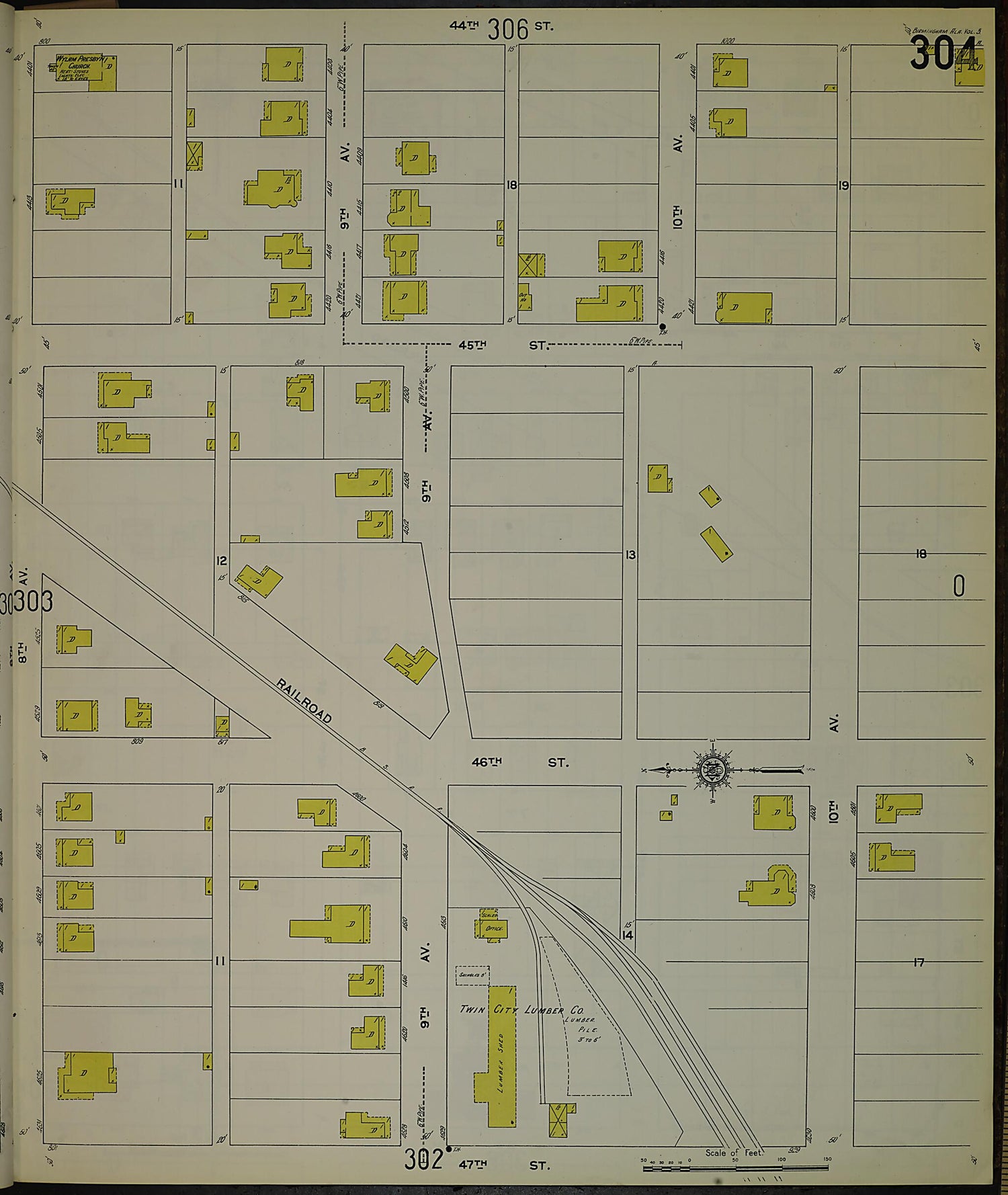 This old map of Birmingham, Jefferson County, Alabama was created by Sanborn Map Company in 1911