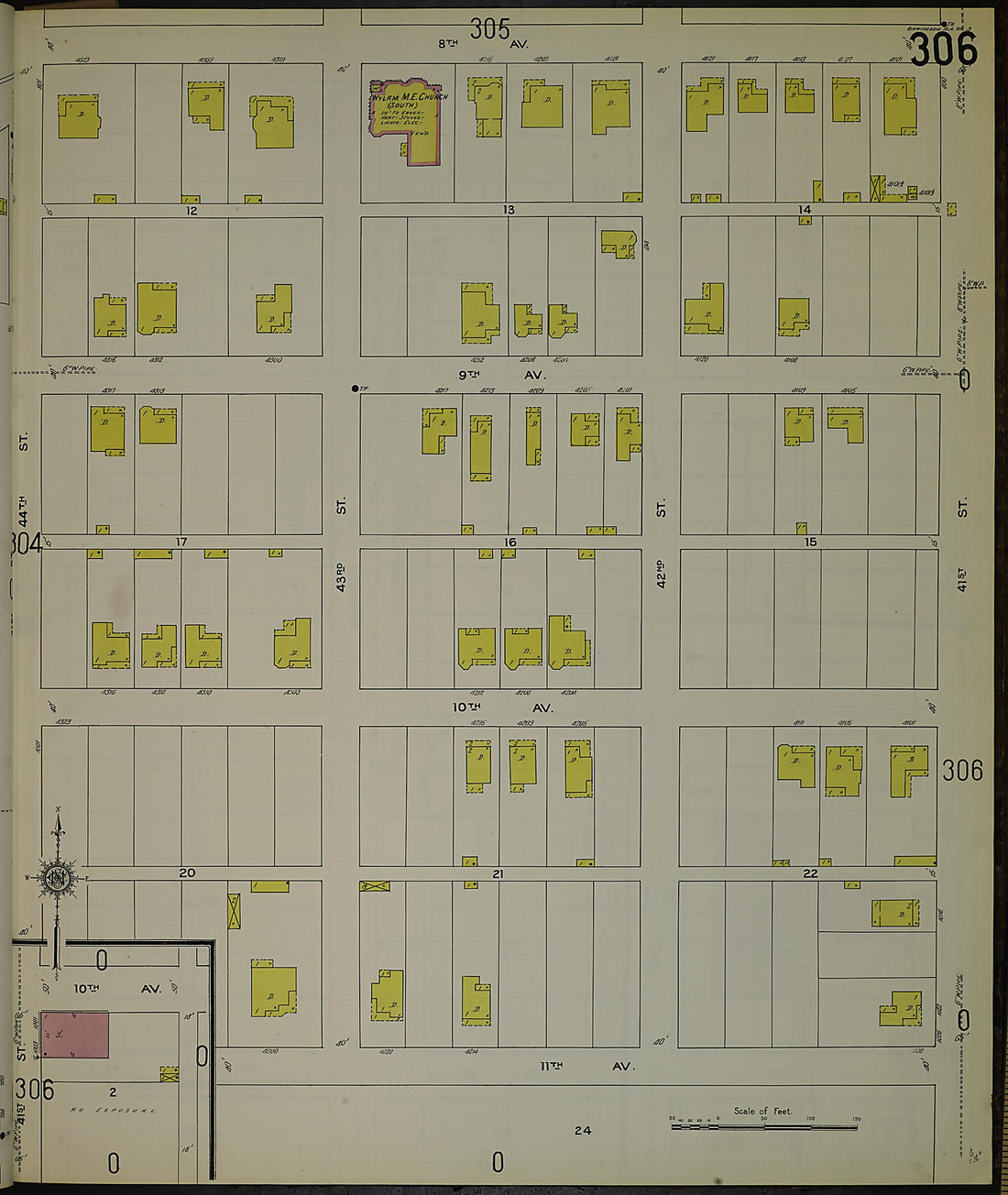 This old map of Birmingham, Jefferson County, Alabama was created by Sanborn Map Company in 1911