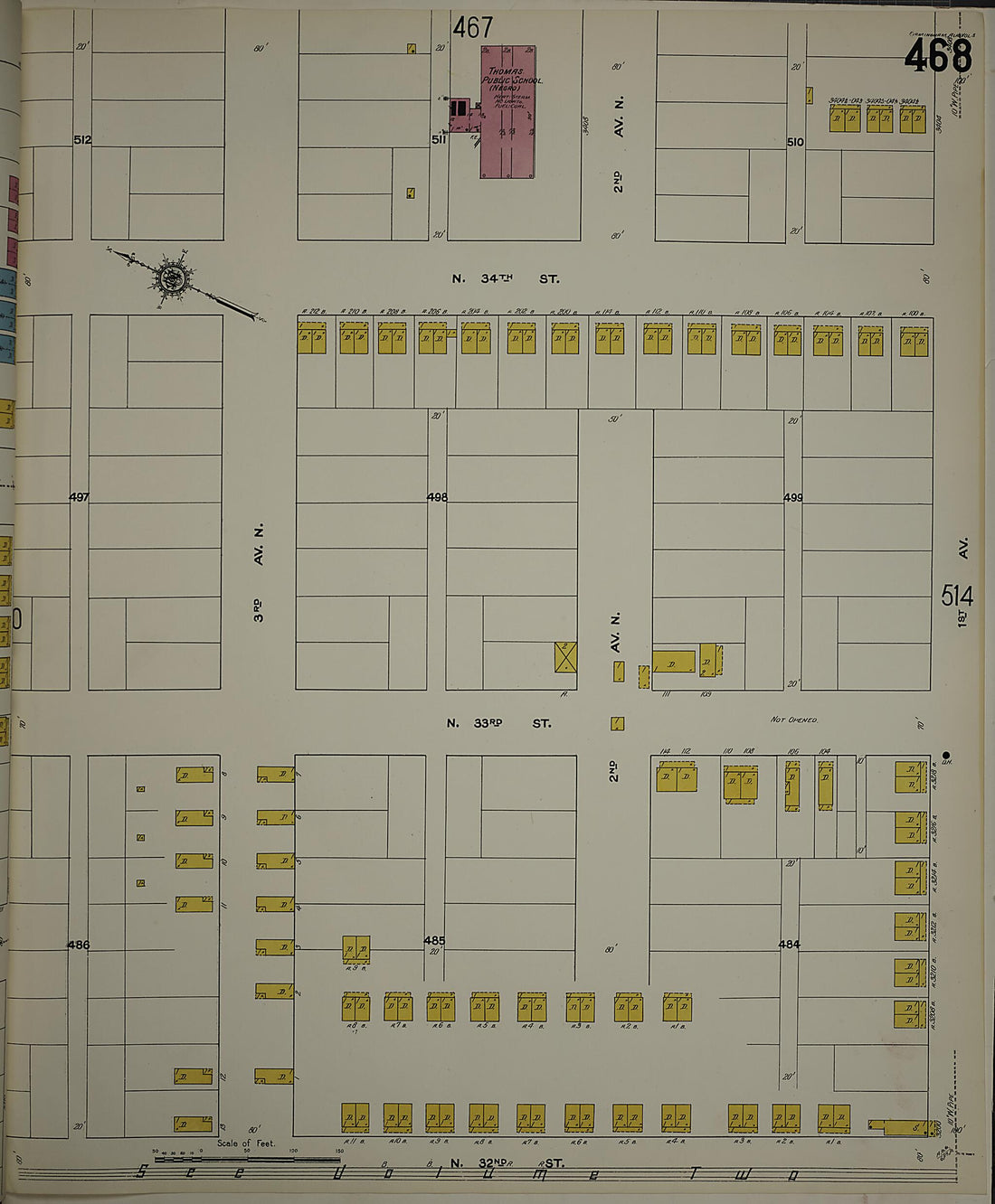 This old map of Birmingham, Jefferson County, Alabama was created by Sanborn Map Company in 1911