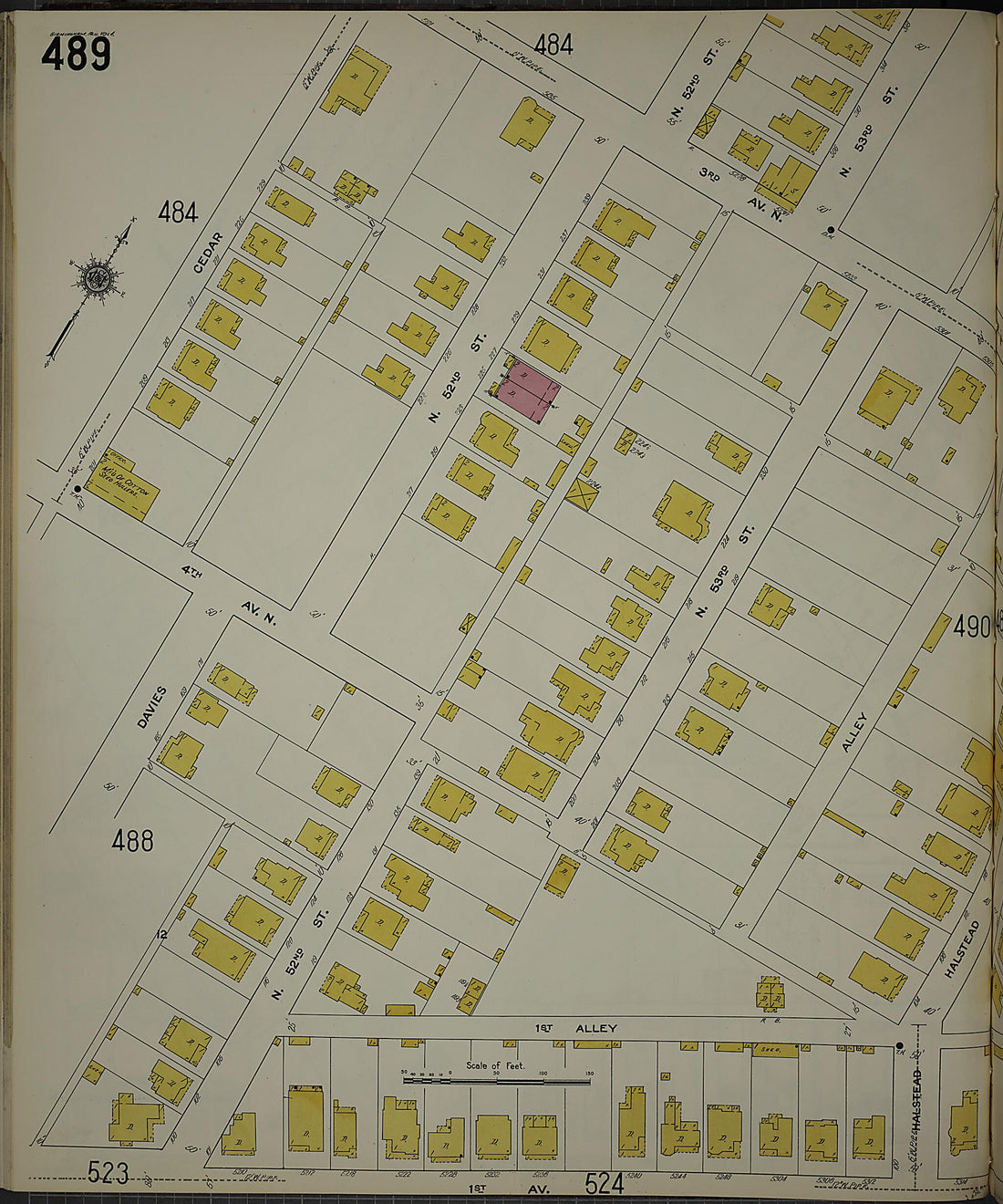 This old map of Birmingham, Jefferson County, Alabama was created by Sanborn Map Company in 1911