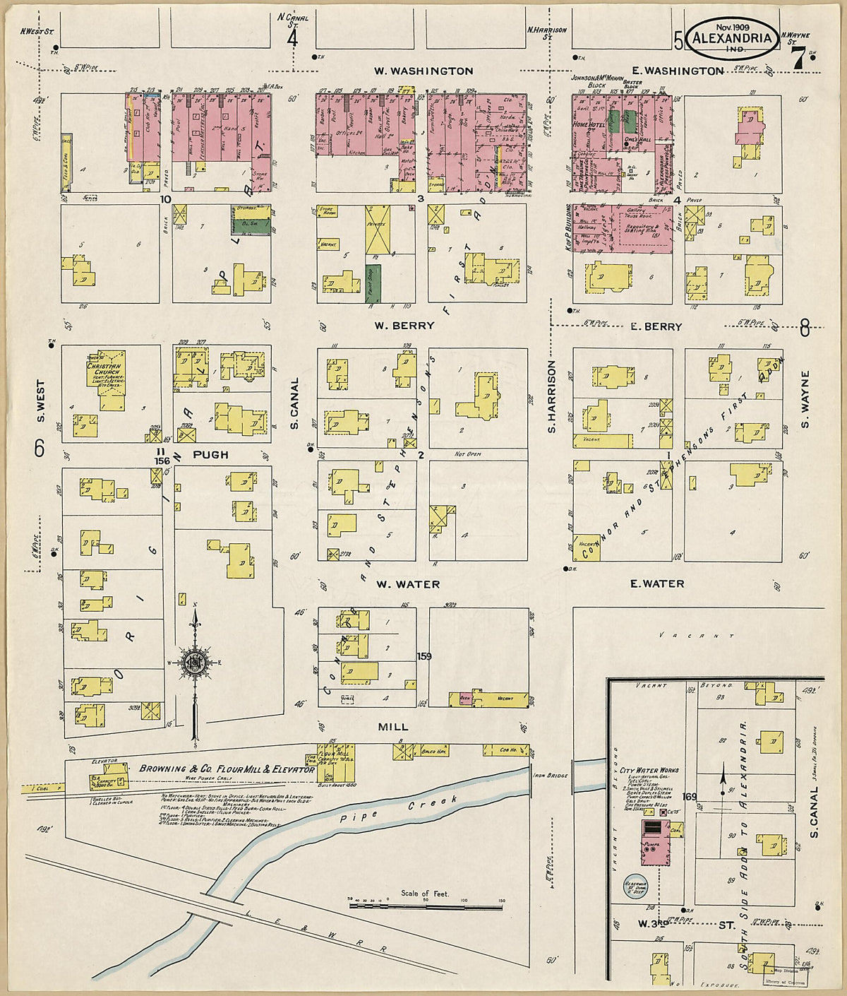 Alexandria, Madison County, Indiana 1909 (Sheet 7 of 13) by Relic Map Company