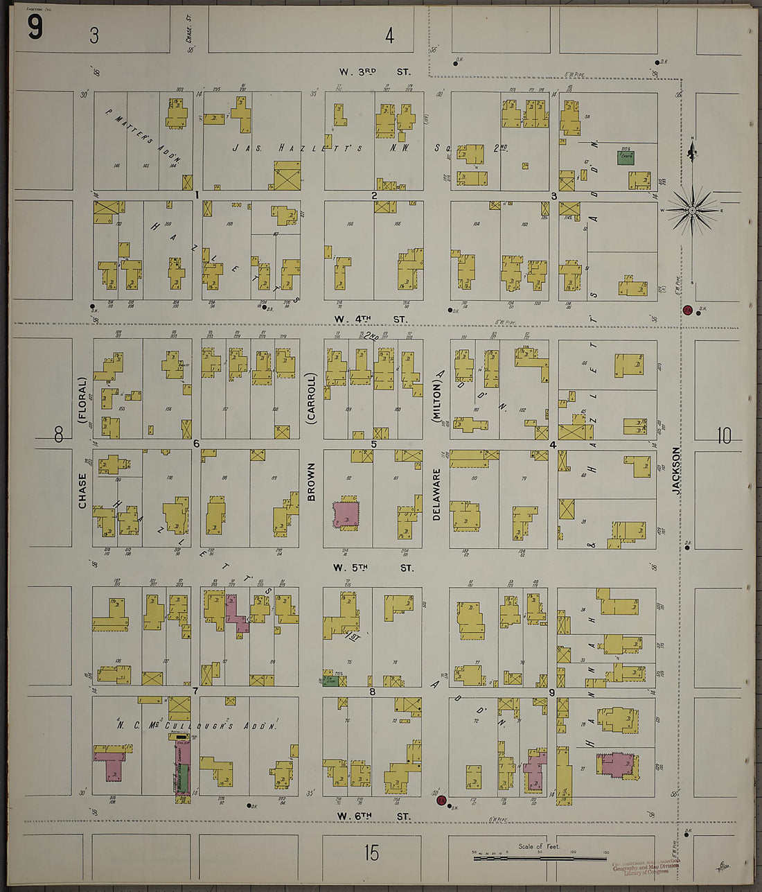 This old map of Anderson, Madison County, Indiana was created by Sanborn Map Company in 1900