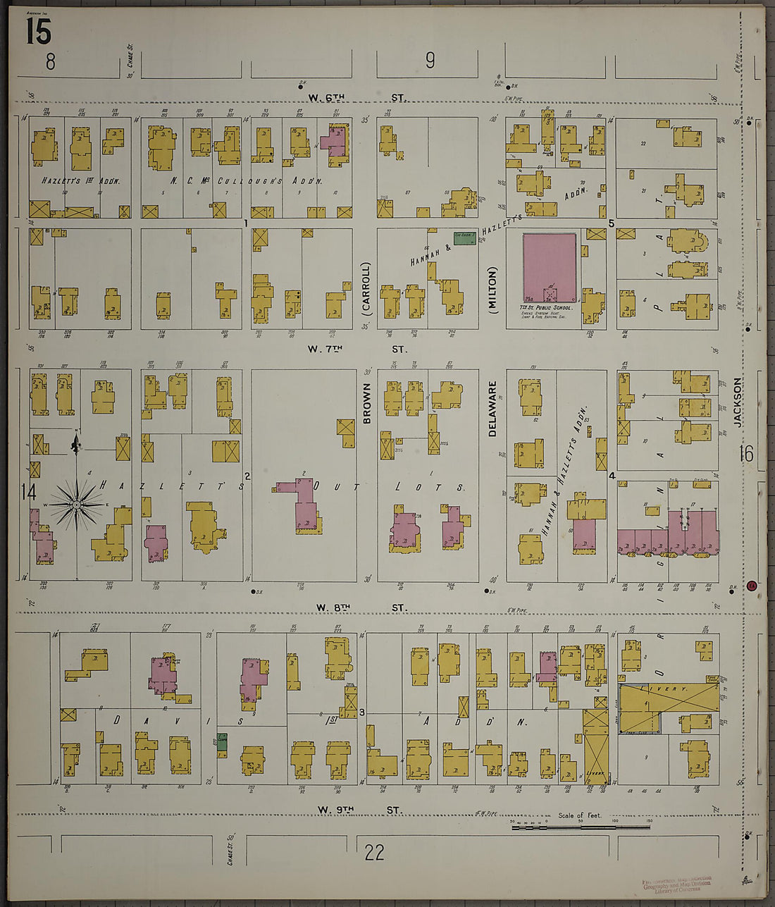 This old map of Anderson, Madison County, Indiana was created by Sanborn Map Company in 1900