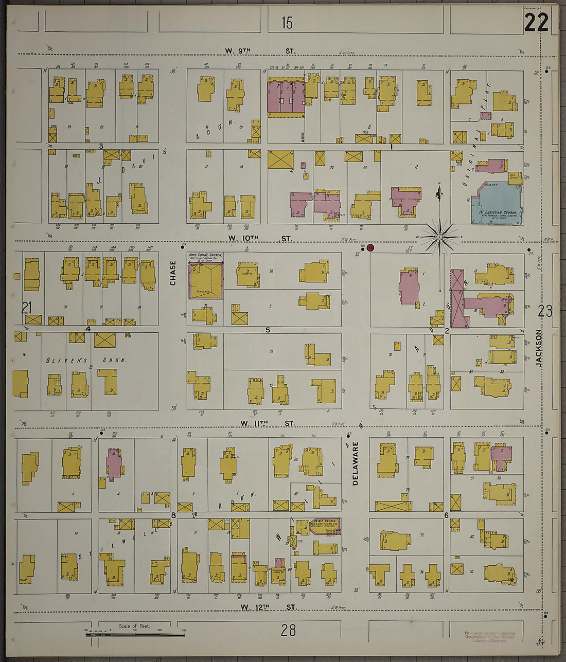 This old map of Anderson, Madison County, Indiana was created by Sanborn Map Company in 1900