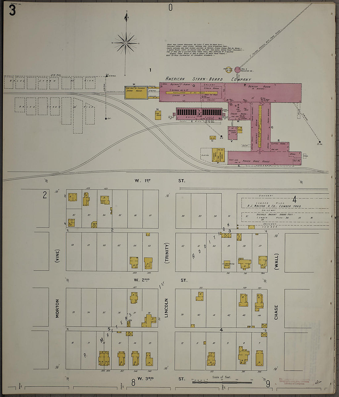 This old map of Anderson, Madison County, Indiana was created by Sanborn Map Company in 1900