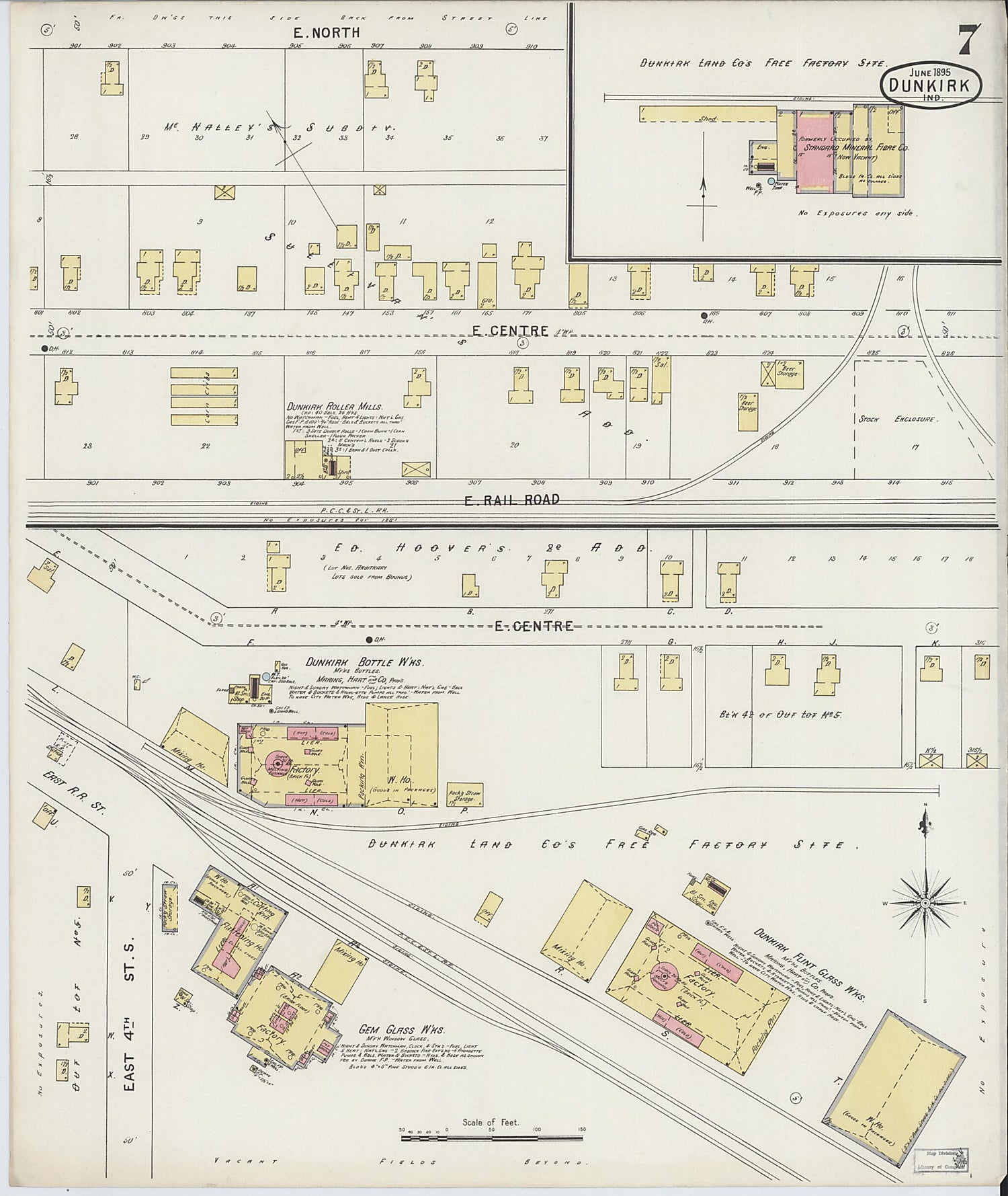 This old map of Jay, Indiana was created by Sanborn Map Company in 1895