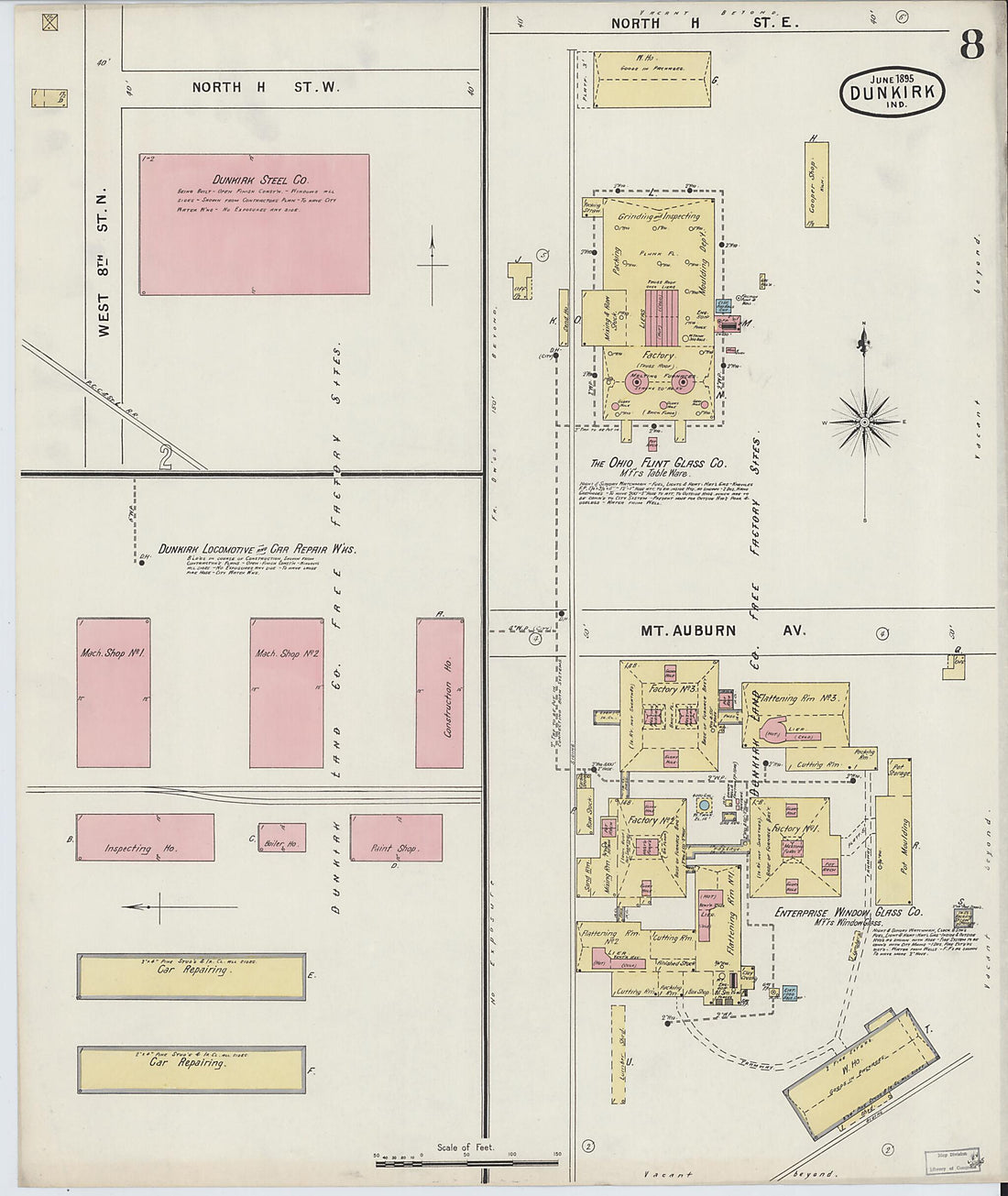 This old map of Jay, Indiana was created by Sanborn Map Company in 1895