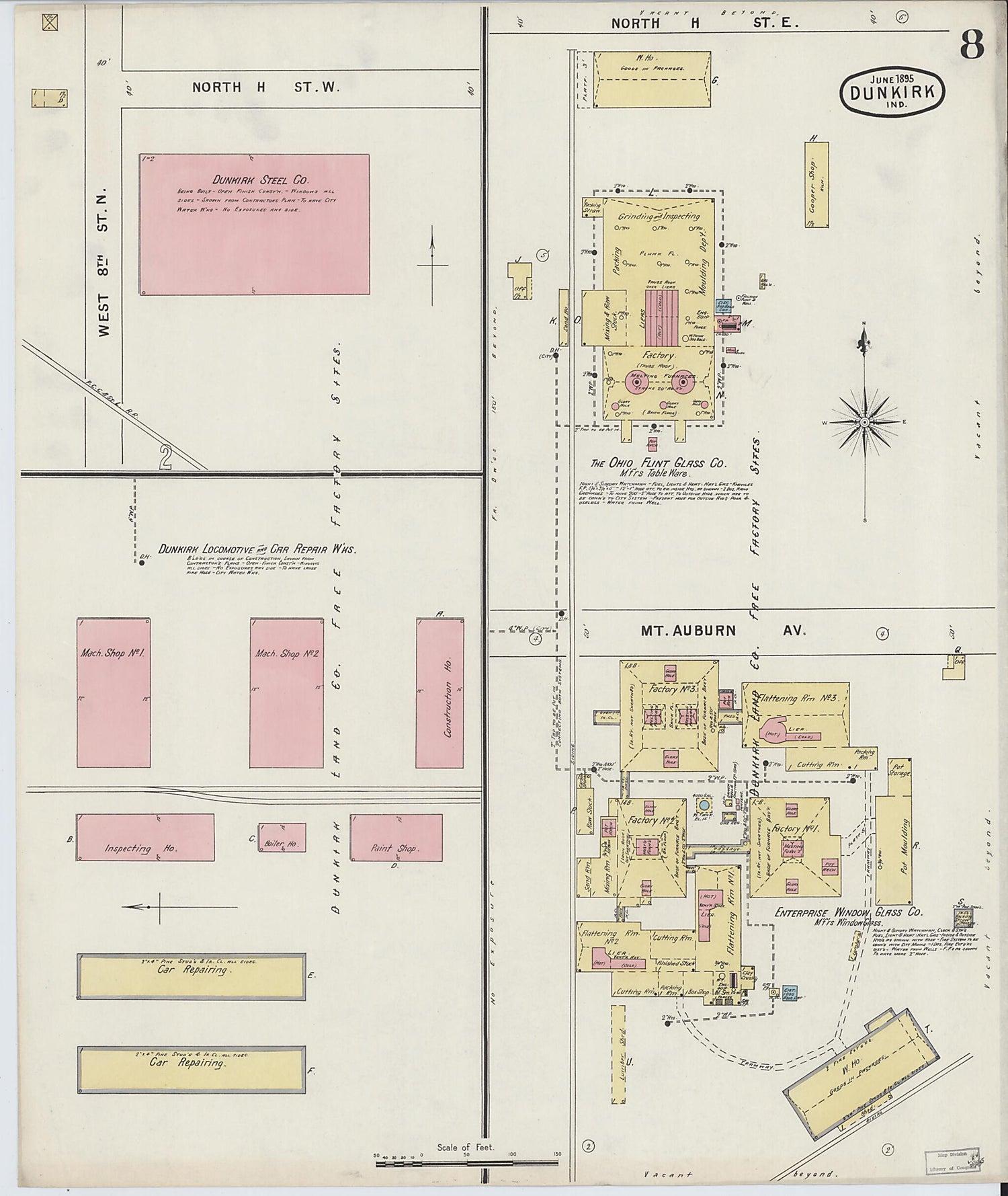 This old map of Jay, Indiana was created by Sanborn Map Company in 1895