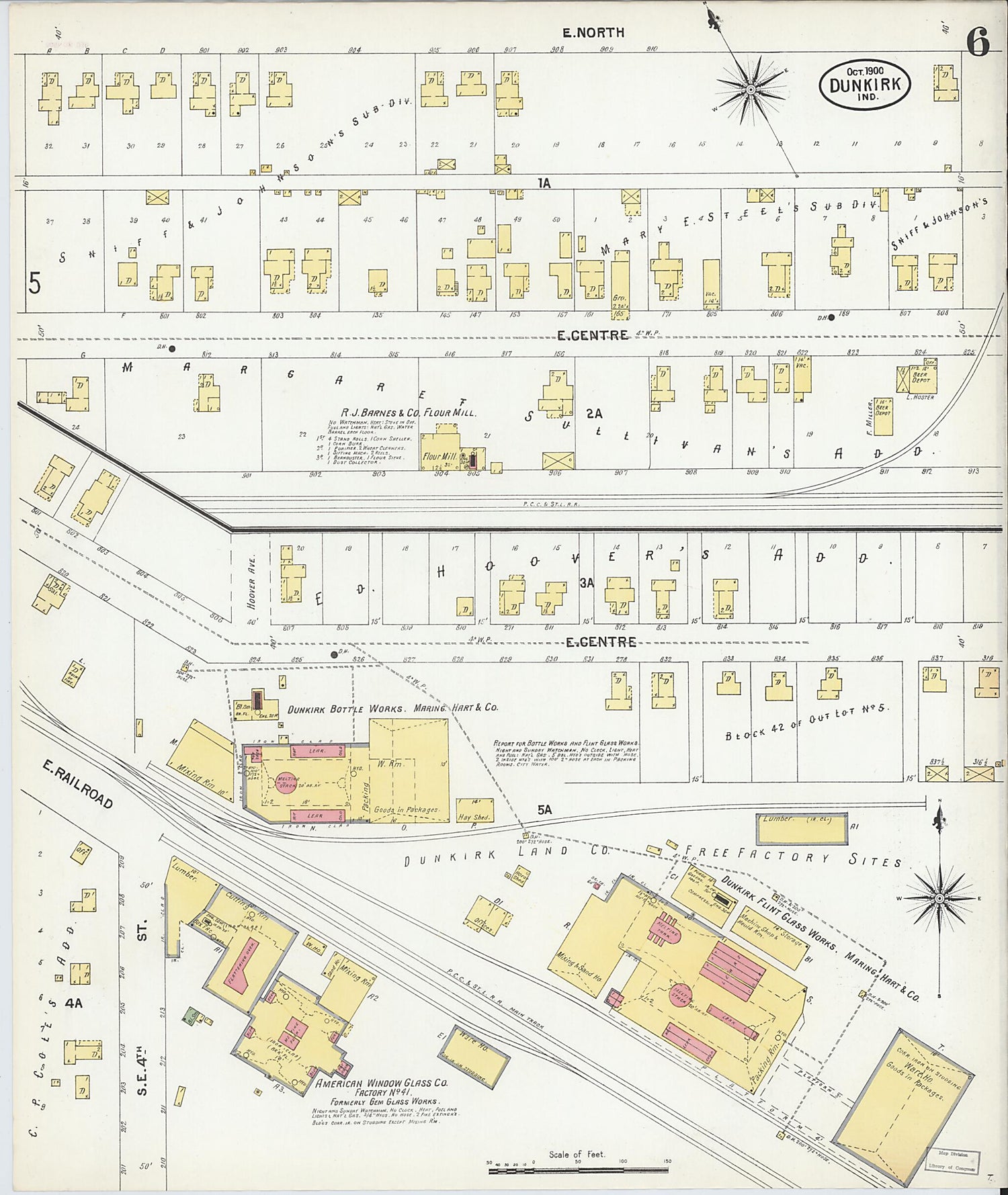 This old map of Jay, Indiana was created by Sanborn Map Company in 1900