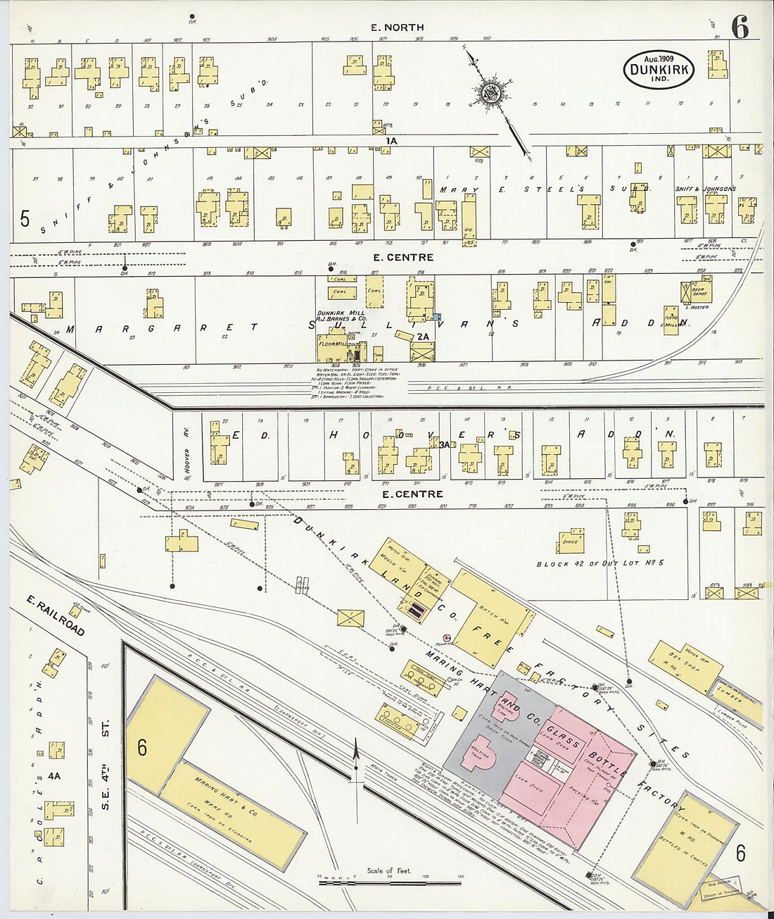 This old map of Jay, Indiana was created by Sanborn Map Company in 1909