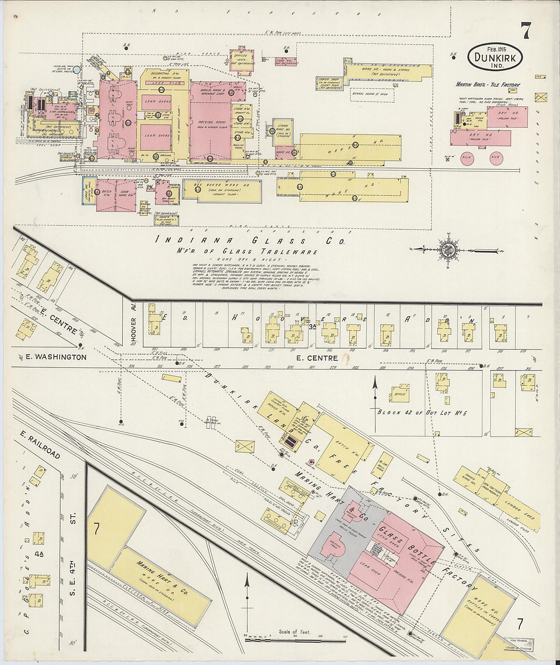 This old map of Jay, Indiana was created by Sanborn Map Company in 1915