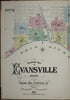 Evansville, Vanderburgh County, Indiana 1884 (Sheet 1) by Relic Map Company