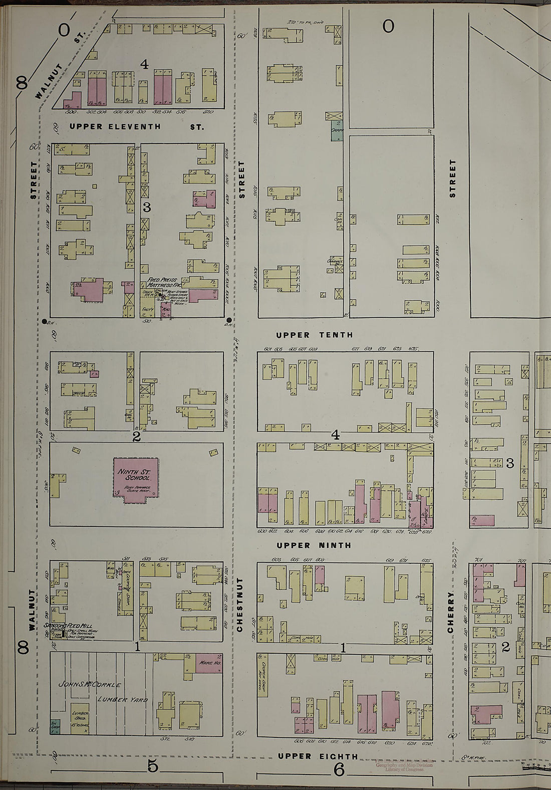 This old map of Evansville, Vanderburgh County, Indiana was created by Sanborn Map Company in 1884