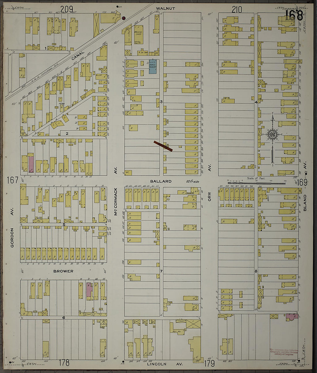 This old map of Evansville, Vanderburgh County, Indiana was created by Sanborn Map Company in 1910