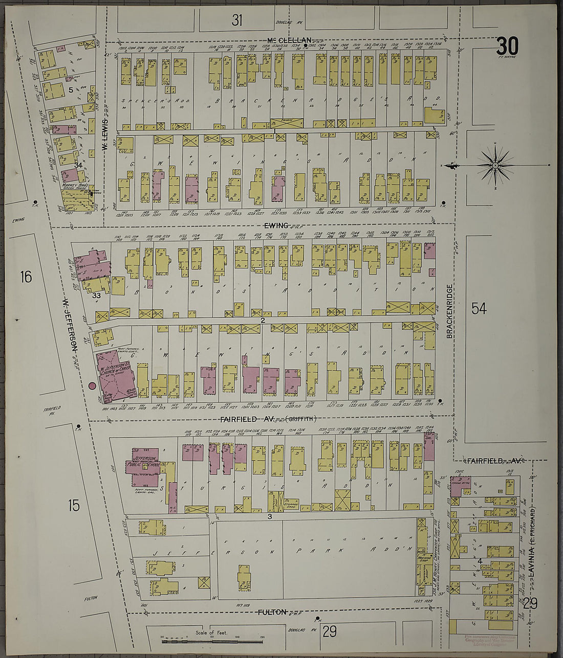 This old map of Fort Wayne, Allen County, Indiana was created by Sanborn Map Company in 1902