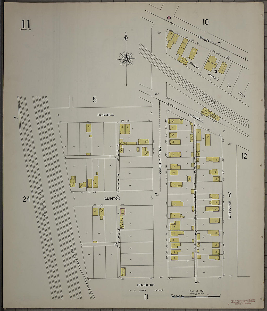 This old map of Hammond, Lake County, Indiana was created by Sanborn Map Company in 1898