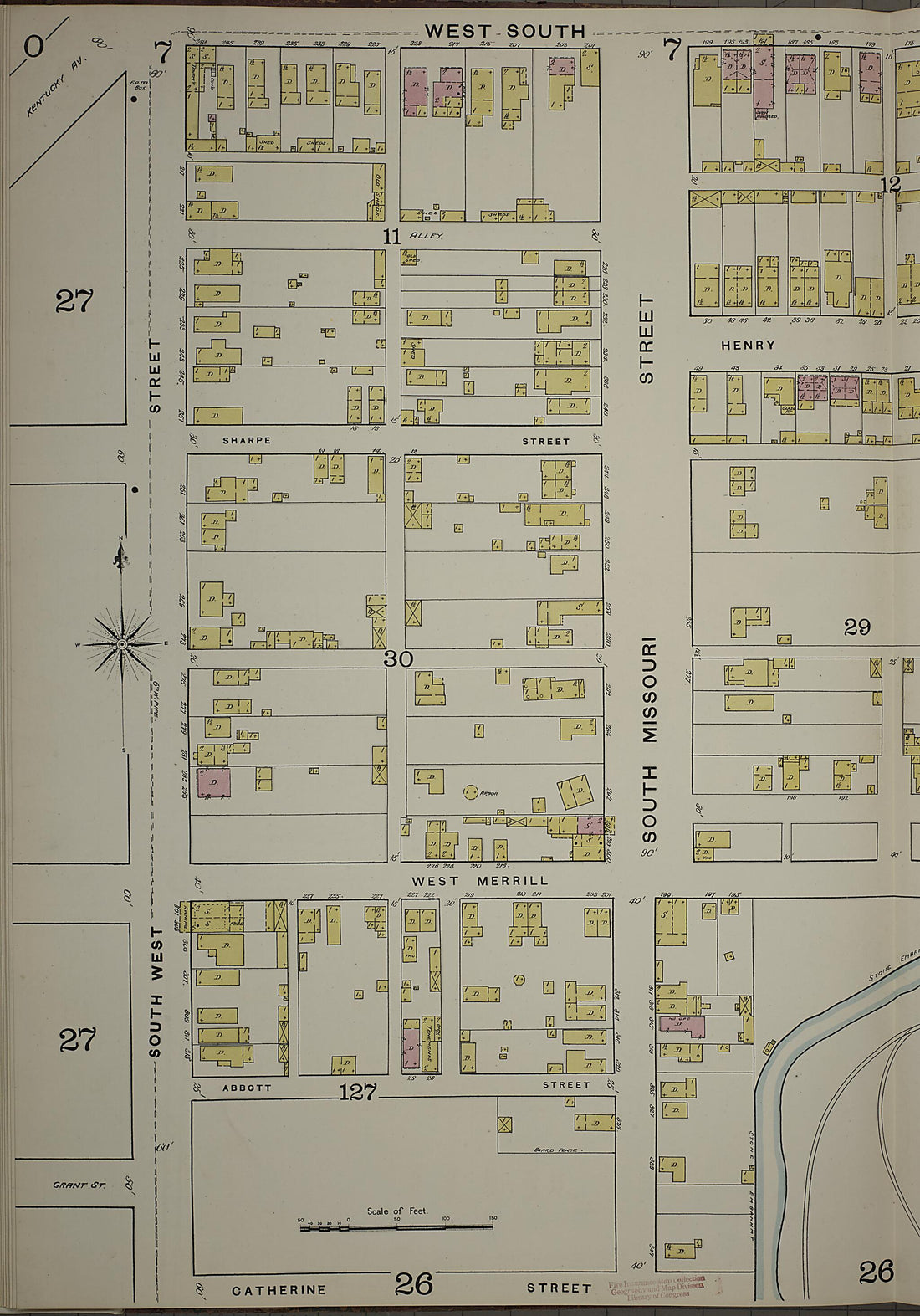 This old map of Indianapolis, Marion County, Indiana was created by Sanborn Map Company in 1887