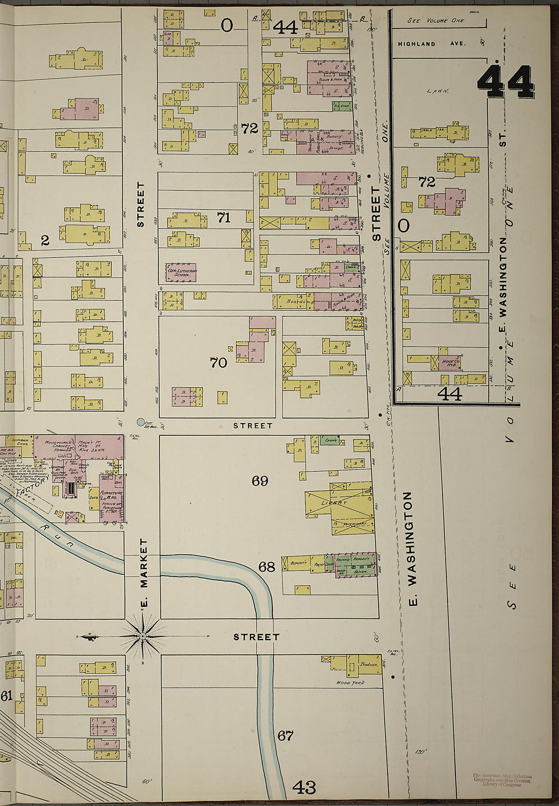 This old map of Indianapolis, Marion County, Indiana was created by Sanborn Map Company in 1887