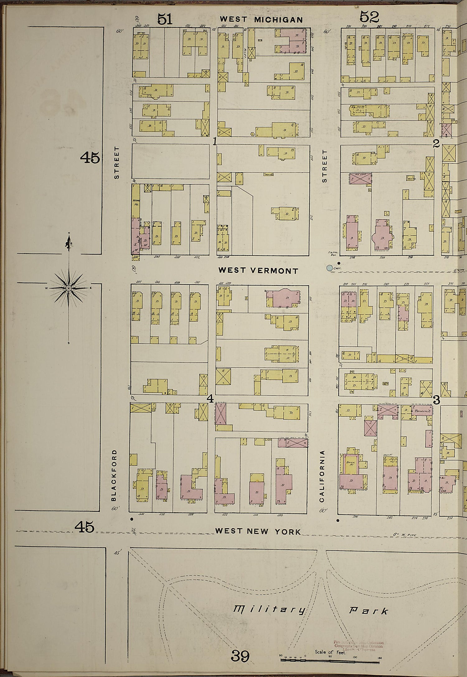 This old map of Indianapolis, Marion County, Indiana was created by Sanborn Map Company in 1887