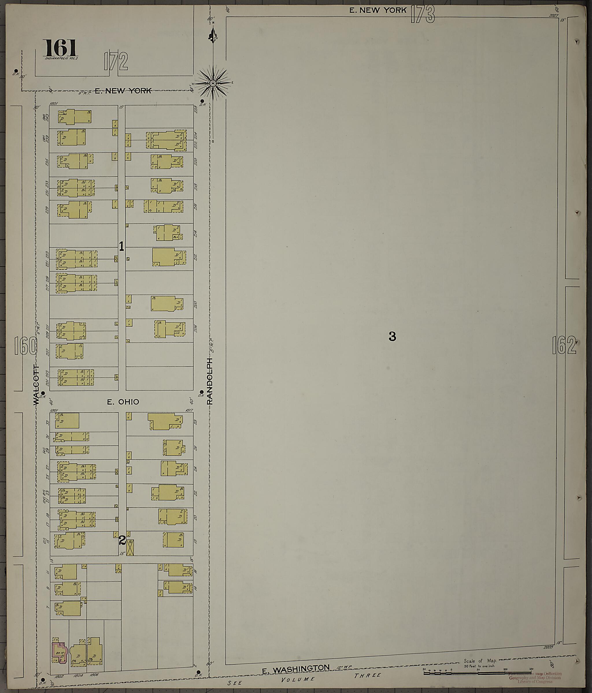 This old map of Indianapolis, Marion County, Indiana was created by Sanborn Map Company in 1898