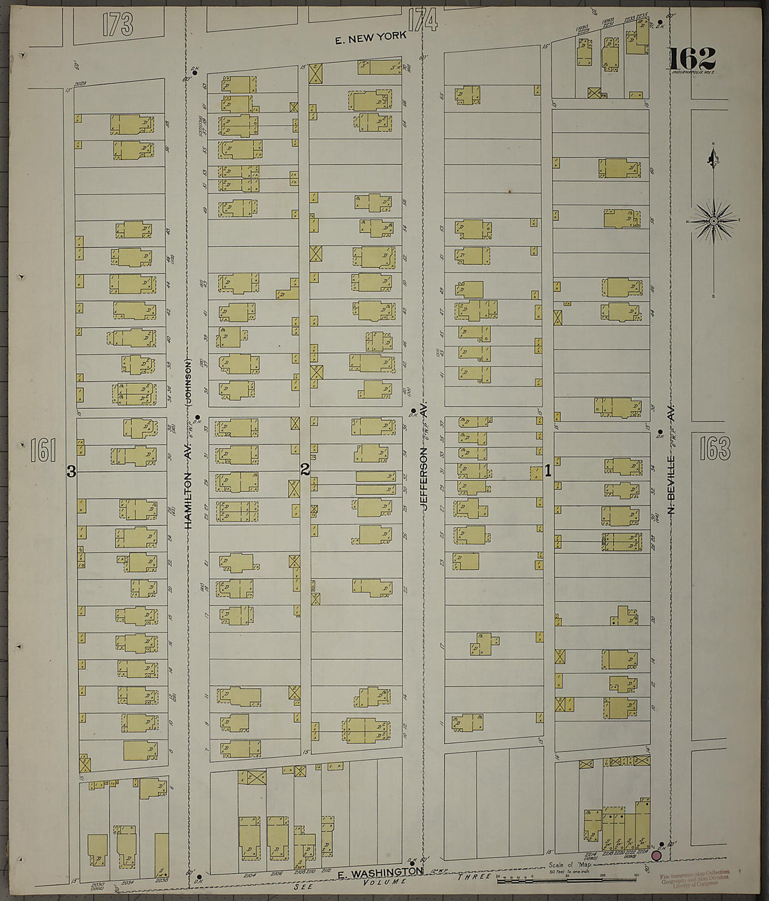 This old map of Indianapolis, Marion County, Indiana was created by Sanborn Map Company in 1898