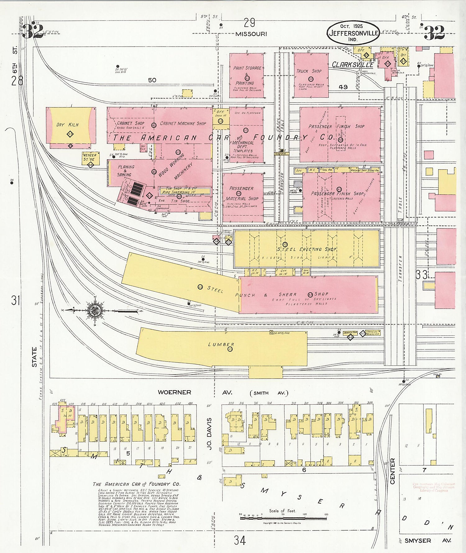 This old map of Speeds, Clark County, Indiana was created by Sanborn Map Company in 1925