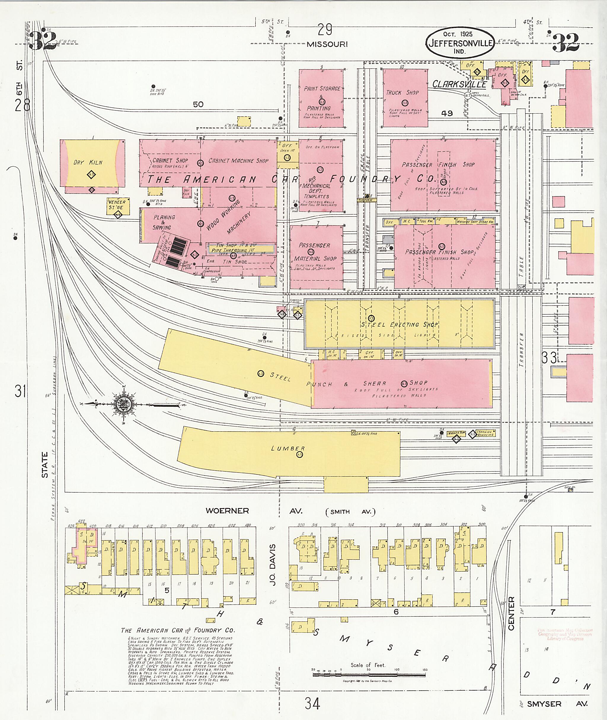 This old map of Speeds, Clark County, Indiana was created by Sanborn Map Company in 1925