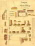 Diagram of the South Part of Shaker Village, Canterbury, NH 1849 by Relic Map Company
