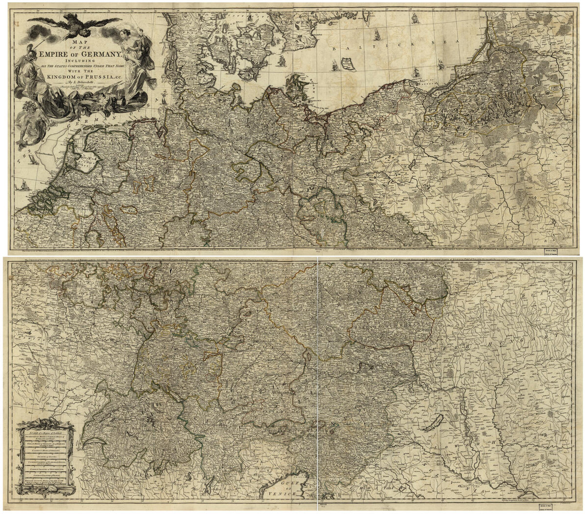 Map of the Empire of Germany 1782 by Relic Map Company