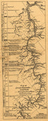Map of Great Kanawha Coal Field Showing Location of Mines 1886 by Relic Map Company