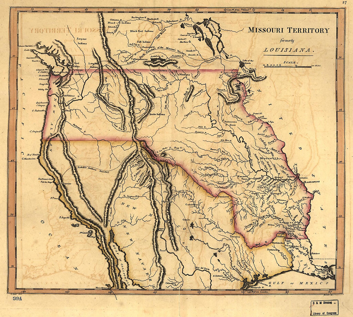 Missouri Territory Formerly Louisiana 1814 by Relic Map Company