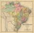 Carta Da Republica Dos Estados Unidos Do Brazil 1892 by Relic Map Company