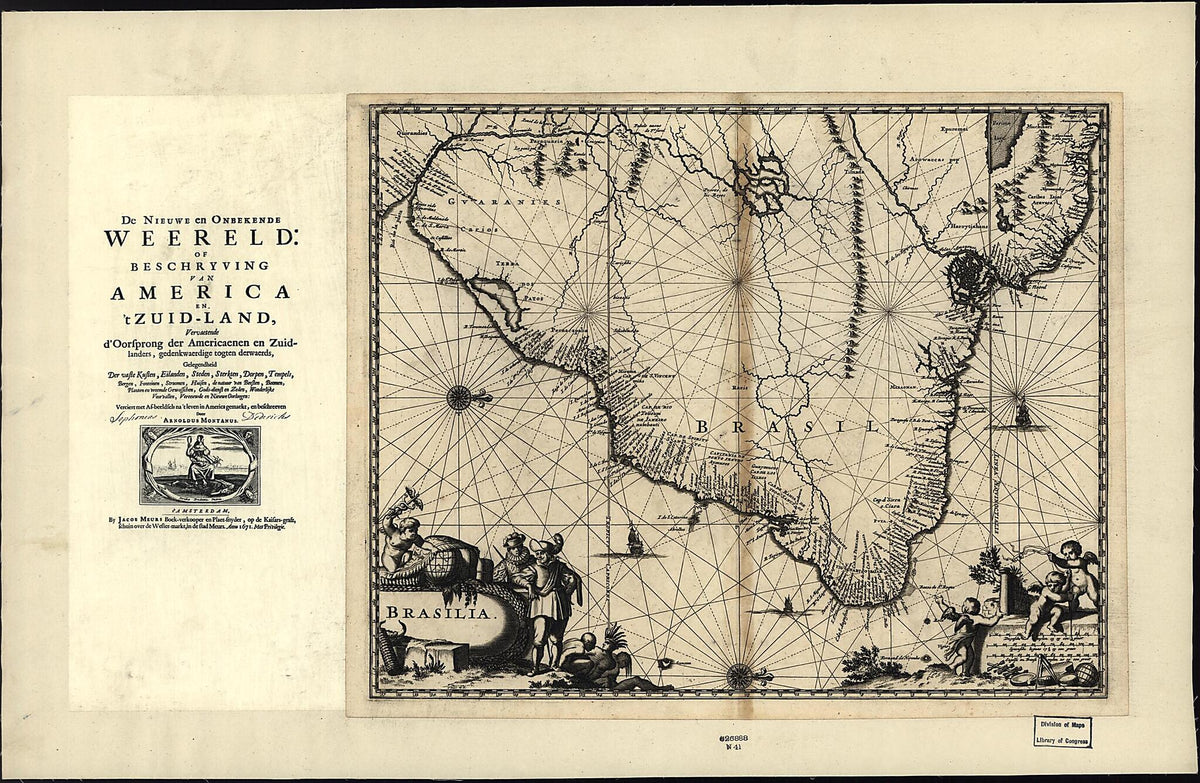 Brasilia 1671 by Relic Map Company