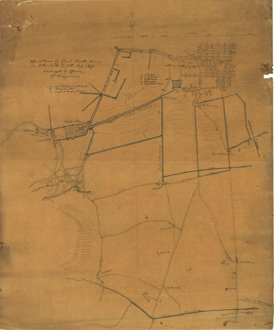 This old map of Operations of Genl. Scott&