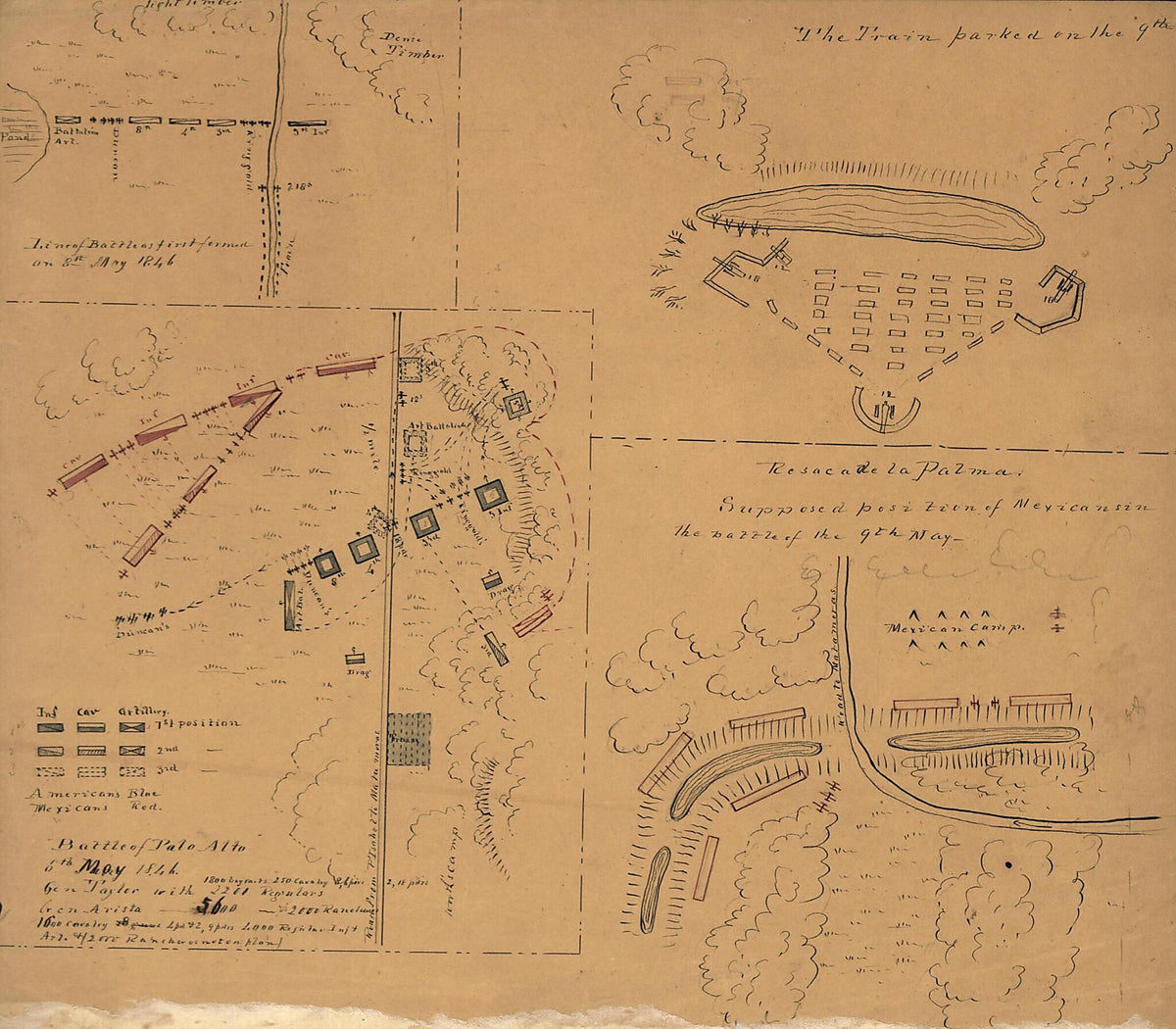 Battle of Palo Alto, 8th May 1846 by Relic Map Company