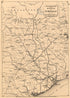 Railroad Map of the State of Texas 1873 by Relic Map Company